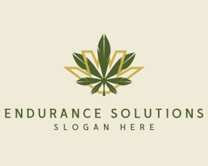 Cannabis Leaf Plant logo design