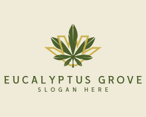 Cannabis Leaf Plant logo design