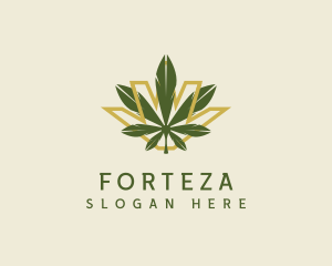 Cannabis Leaf Plant logo design