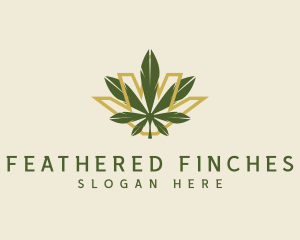 Cannabis Leaf Plant logo design