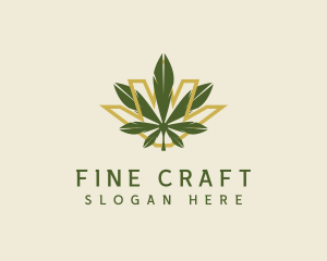 Cannabis Leaf Plant logo design