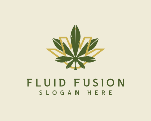 Cannabis Leaf Plant logo design