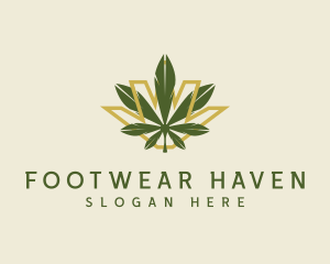 Cannabis Leaf Plant logo design