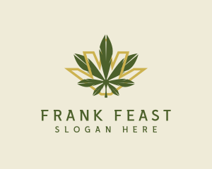 Cannabis Leaf Plant logo design