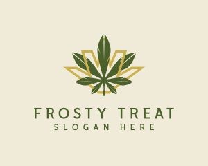 Cannabis Leaf Plant logo design