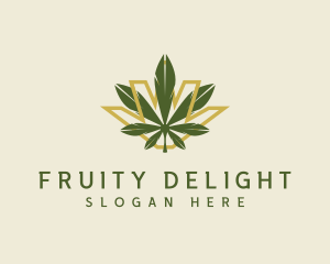 Cannabis Leaf Plant logo design