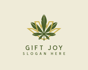 Cannabis Leaf Plant logo design