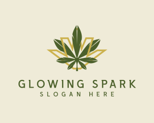 Cannabis Leaf Plant logo design