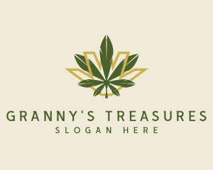 Cannabis Leaf Plant logo design