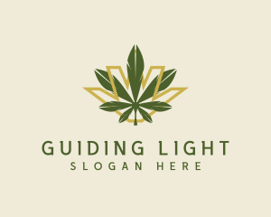 Cannabis Leaf Plant logo design