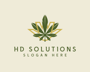 Cannabis Leaf Plant logo design