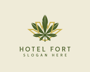 Cannabis Leaf Plant logo design