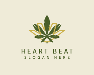 Cannabis Leaf Plant logo design