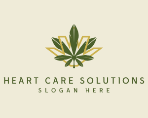 Cannabis Leaf Plant logo design