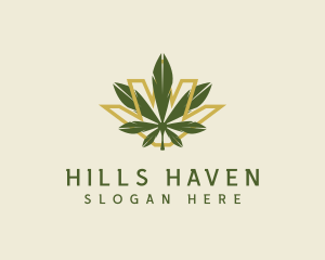 Cannabis Leaf Plant logo design