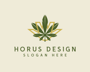 Cannabis Leaf Plant logo design