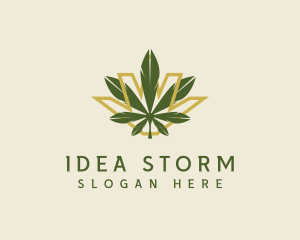 Cannabis Leaf Plant logo design