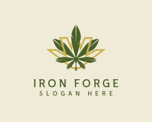 Cannabis Leaf Plant logo design