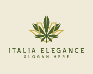 Cannabis Leaf Plant logo design