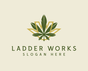 Cannabis Leaf Plant logo design