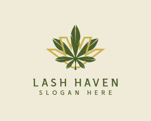 Cannabis Leaf Plant logo design