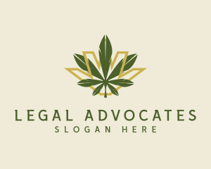 Cannabis Leaf Plant logo design