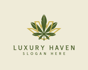 Cannabis Leaf Plant logo design