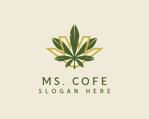 Cannabis Leaf Plant logo design