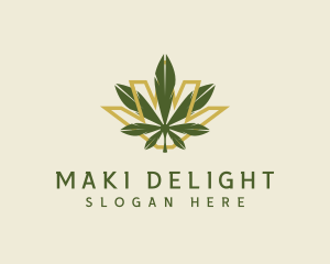 Cannabis Leaf Plant logo design