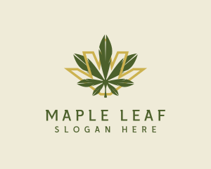 Cannabis Leaf Plant logo design