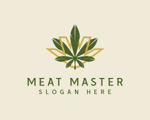 Cannabis Leaf Plant logo design