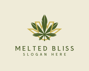 Cannabis Leaf Plant logo design