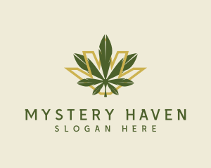 Cannabis Leaf Plant logo design