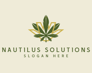 Cannabis Leaf Plant logo design