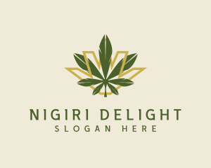 Cannabis Leaf Plant logo design