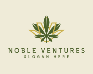 Cannabis Leaf Plant logo design