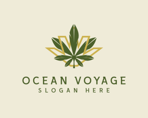 Cannabis Leaf Plant logo design