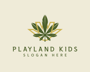 Cannabis Leaf Plant logo design