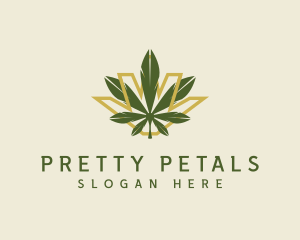 Cannabis Leaf Plant logo design