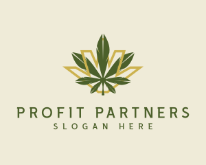 Cannabis Leaf Plant logo design