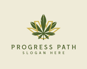 Cannabis Leaf Plant logo design