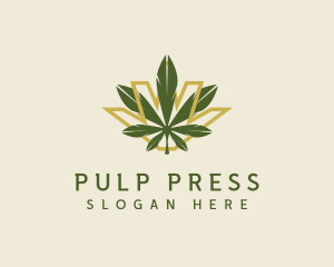 Cannabis Leaf Plant logo design