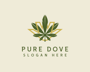 Cannabis Leaf Plant logo design