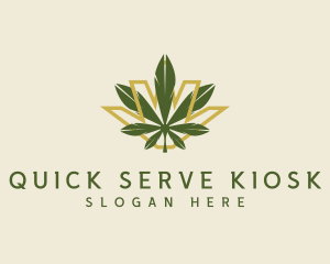 Cannabis Leaf Plant logo design