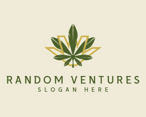 Cannabis Leaf Plant logo design