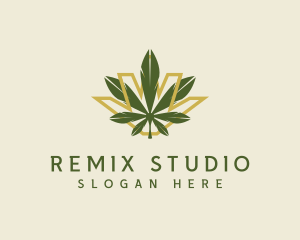 Cannabis Leaf Plant logo design