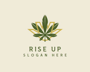 Cannabis Leaf Plant logo design