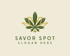 Cannabis Leaf Plant logo design