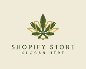 Cannabis Leaf Plant logo design