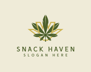 Cannabis Leaf Plant logo design